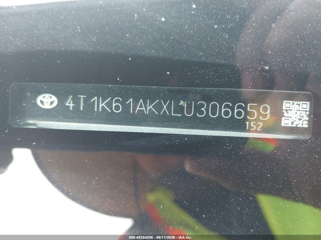 4T1K61AKXLU306659 Toyota CAMRY XSE