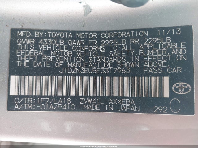 Toyota Prius V Five 2014 JTDZN3EU5E3317963 Image 9