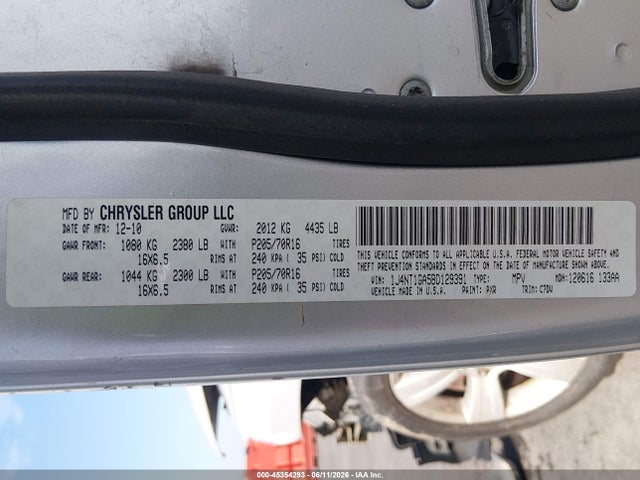 Aukcja sprzedaży 2011 Jeep Patriot Sport, vin: 1J4NT1GB4BD125423, numer aukcji: 45354293