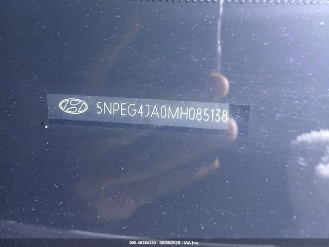 5NPEG4JA0MH085138 Hyundai SONATA SE