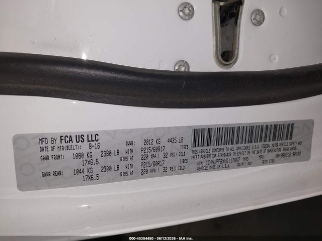 1C4NJPFBXHD117867 Jeep Patriot Latitude Fwd