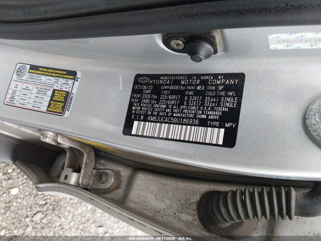 Продаж на аукціоні авто 2011 Hyundai Tucson Gls, vin: KM8JUCAC5BU186936, номер лоту: 45354470