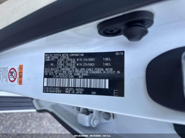 Продажа на аукционе авто 2016 Lexus Lx 570, vin: JTJHY7AX3G4213685, номер лота: 45354505