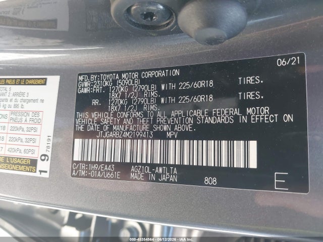 Lexus NX 300 2021 JTJGARBZ4M2199413 Image 9