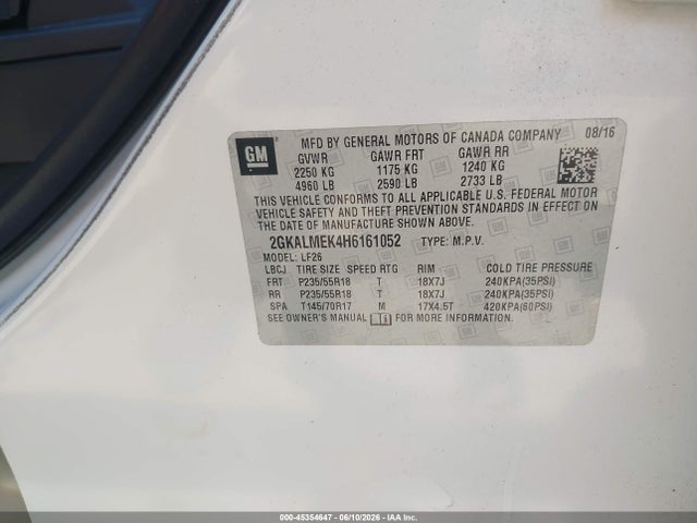 2GKALMEK4H6161052 GMC Terrain Sle-1