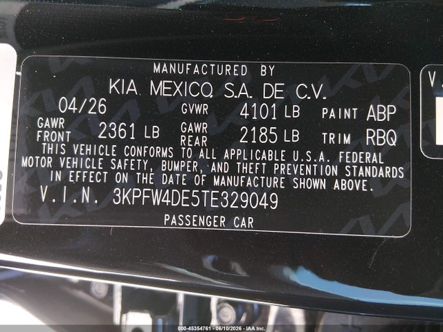 KIA K4 Gt-line 2026 3KPFW4DE5TE329049 Image 9