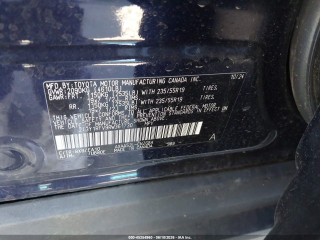 2T3Y1RFV9RW361730 Toyota Rav4 Limited