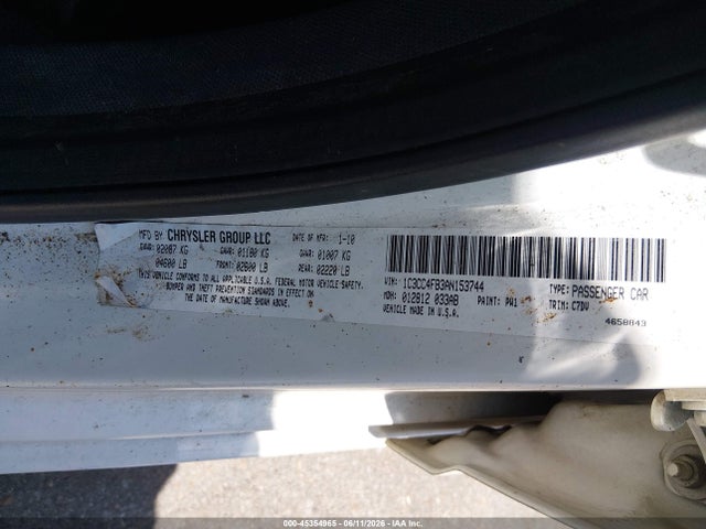 45354965 :رقم المزاد ، 1C3CC4FB3AN153744 vin ، 2010 Chrysler Sebring Touring مزاد بيع