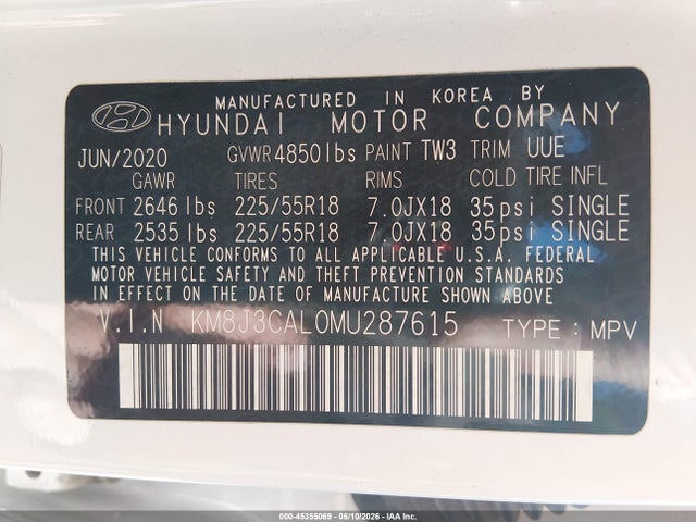 Hyundai Tucson Ultimate 2021 KM8J3CAL0MU287615 Image 8