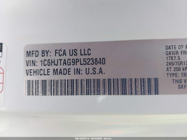 Jeep Gladiator Sport S 4x4 2023 1C6HJTAG9PL523840 Image 9