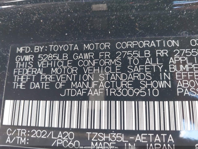 Toyota Crown Platinum 2024 JTDAFAAF1R3009510 Image 9