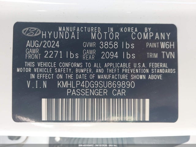 Hyundai Elantra Limited 2025 KMHLP4DG9SU869890 Image 9