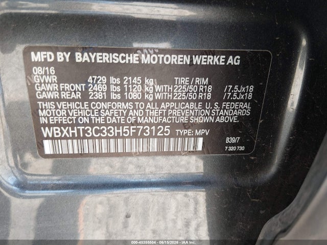 BMW X1 Xdrive28i 2017 WBXHT3C33H5F73125 Image 9