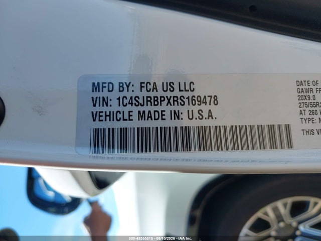 1C4SJRBPXRS169478 Jeep Wagoneer L Series Ii