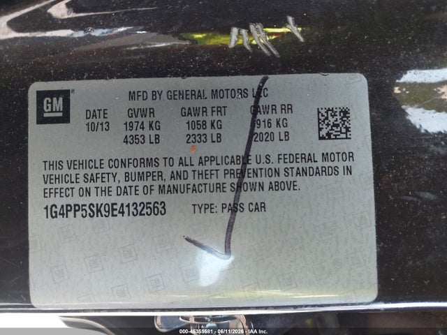 Buick Verano 2014 1G4PP5SK9E4132563 Image 9
