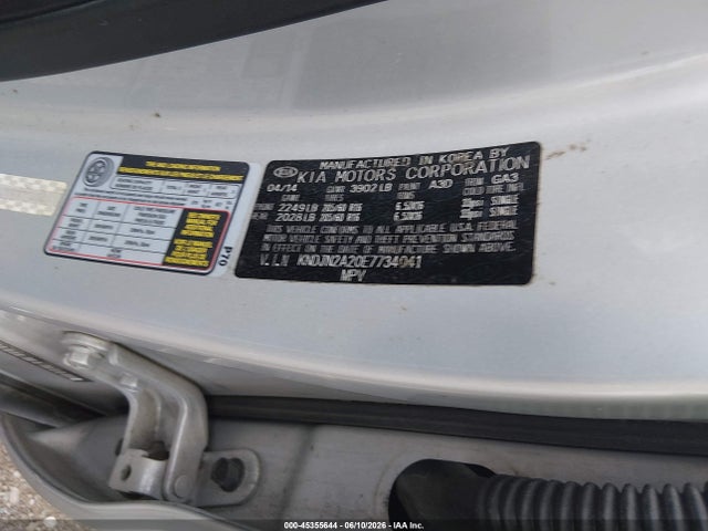Aukcja sprzedaży 2014 Kia Soul, vin: KNDJN2A20E7734041, numer aukcji: 45355644