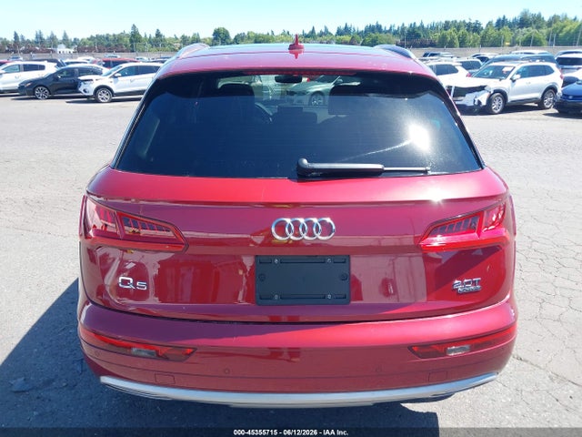 2018 Audi Q5 2.0t Premium/2.0t Tech Premium მანქანა იყიდება აუქციონზე, vin: WA1BNAFY7J2211273, აუქციონის ნომერი: 45355715