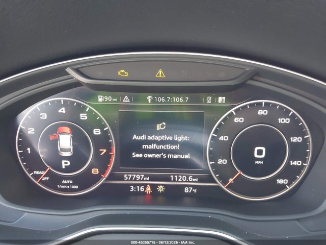 2018 Audi Q5 2.0t Premium/2.0t Tech Premium მანქანა იყიდება აუქციონზე, vin: WA1BNAFY7J2211273, აუქციონის ნომერი: 45355715