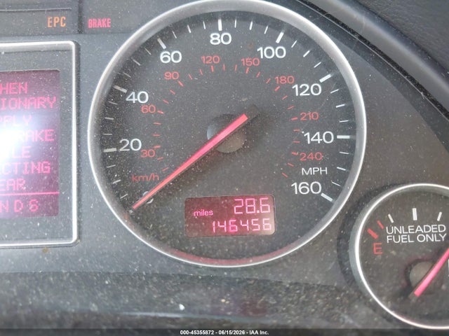 Aukcja sprzedaży 2002 Audi A4 3.0 Avant, vin: WAUVT68E32A277865, numer aukcji: 45355872