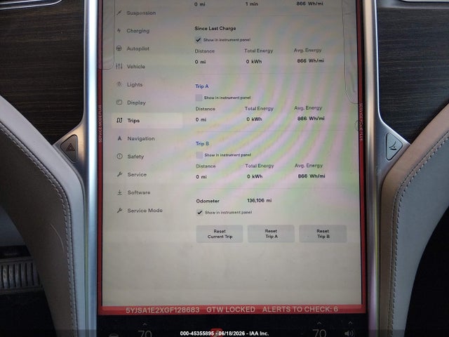 Tesla MODEL S 2016 5YJSA1E2XGF128683 Image 7