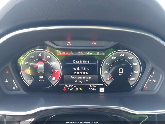 45355939 :رقم المزاد ، WA1EECF33R1107460 vin ، 2024 Audi Q3 Premium Plus 45 Tfsi S Line Quattro Tiptronic مزاد بيع