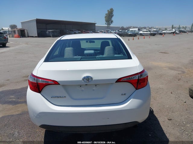Aukcja sprzedaży 2016 Toyota Corolla Le, vin: 5YFBURHEXGP513256, numer aukcji: 45356087