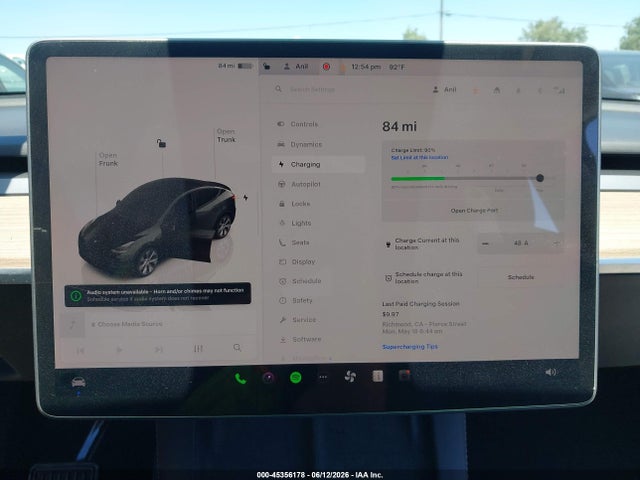 Продажа на аукционе авто 2022 Tesla Model Y Long Range Dual Motor All-wheel Drive, vin: 7SAYGAEE2NF486704, номер лота: 45356178