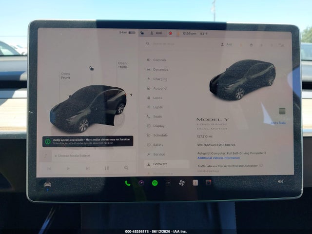 Продажа на аукционе авто 2022 Tesla Model Y Long Range Dual Motor All-wheel Drive, vin: 7SAYGAEE2NF486704, номер лота: 45356178