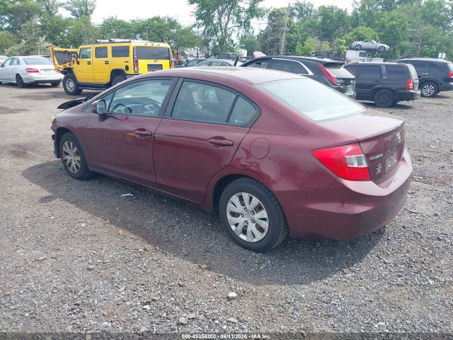 45356200 :رقم المزاد ، 2HGFB2F5XCH533459 vin ، 2012 Honda Civic Lx مزاد بيع