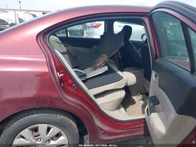 45356200 :رقم المزاد ، 2HGFB2F5XCH533459 vin ، 2012 Honda Civic Lx مزاد بيع