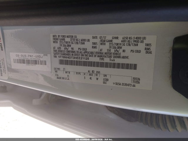 1FT8W4DT3HEE21125 Ford F-450 Xl