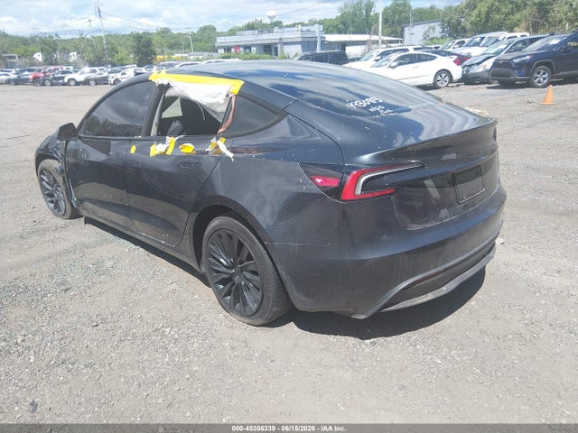 2025 Tesla Model 3 Long Range Rear-wheel Drive/standard Rear-wheel Drive მანქანა იყიდება აუქციონზე, vin: 5YJ3E1EA7SF993085, აუქციონის ნომერი: 45356339