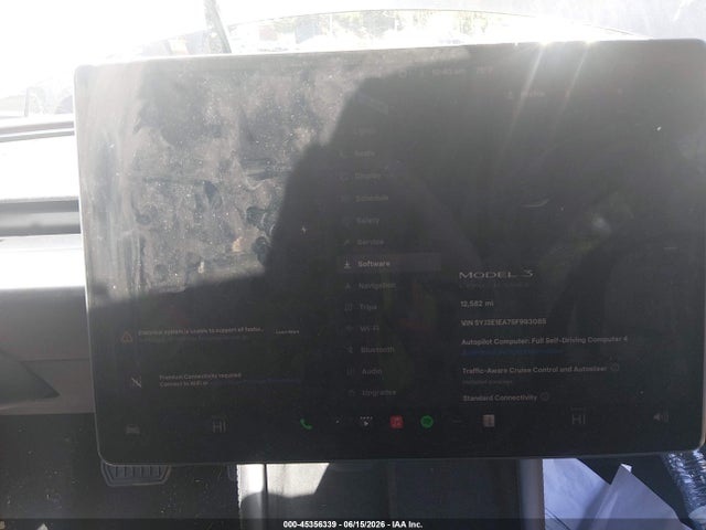 2025 Tesla Model 3 Long Range Rear-wheel Drive/standard Rear-wheel Drive მანქანა იყიდება აუქციონზე, vin: 5YJ3E1EA7SF993085, აუქციონის ნომერი: 45356339