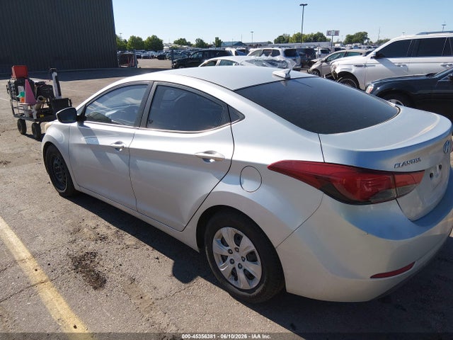 2016 Hyundai Elantra Se მანქანა იყიდება აუქციონზე, vin: 5NPDH4AE7GH696428, აუქციონის ნომერი: 45356381