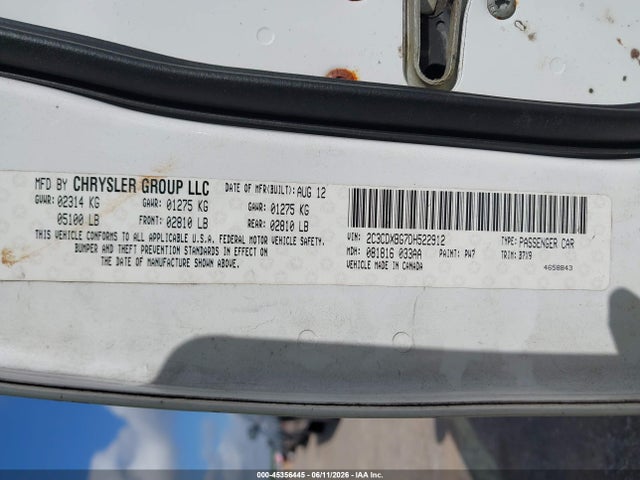 Aukcja sprzedaży 2013 Dodge Charger Se, vin: 2C3CDXBG7DH522912, numer aukcji: 45356445