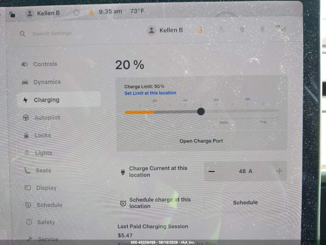 2021 Tesla Model Y Long Range Dual Motor All-wheel Drive მანქანა იყიდება აუქციონზე, vin: 5YJYGDEE6MF233494, აუქციონის ნომერი: 45356499