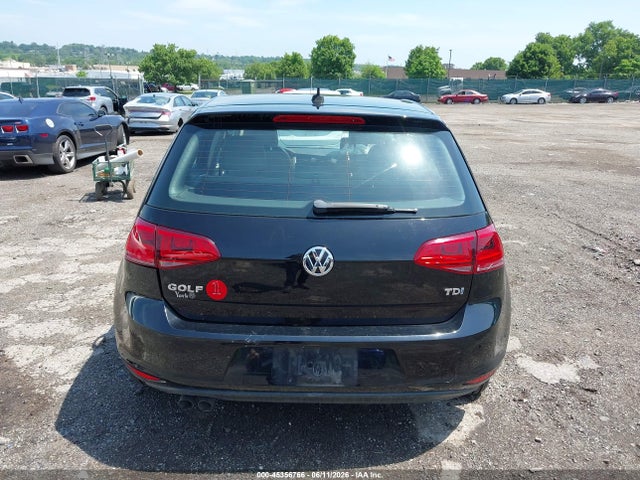 45356766 :رقم المزاد ، 3VW2A7AU1FM029297 vin ، 2015 Volkswagen Golf Tdi S 4-door مزاد بيع