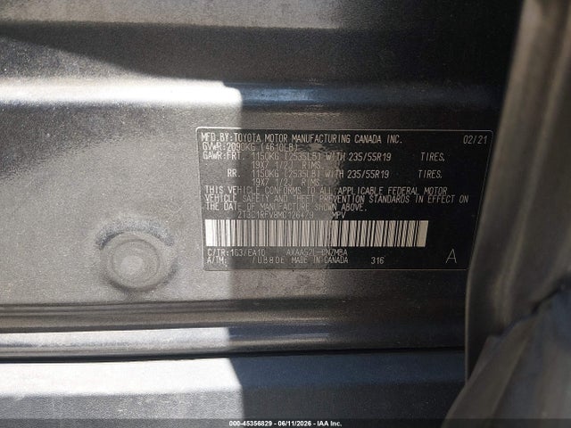 Toyota Rav4 Xle Premium 2021 2T3C1RFV8MC126479 Image 9