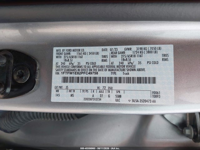 Ford F-150 Xlt 2023 1FTFW1E82PFC49758 Image 8