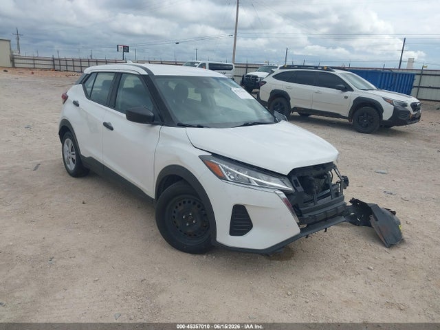 45357010 :رقم المزاد ، 3N1CP5BV8ML464762 vin ، 2021 Nissan Kicks S Xtronic Cvt مزاد بيع