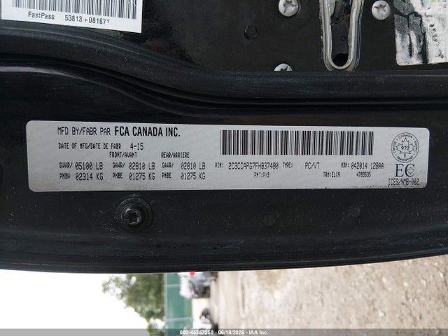 45357250 :رقم المزاد ، 2C3CCAPG7FH837480 vin ، 2015 Chrysler 300c Platinum مزاد بيع