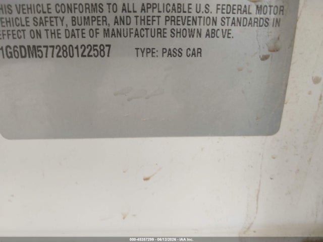 Продаж на аукціоні авто 2008 Cadillac Cts Rwd W/1sa, vin: 1G6DM577280122587, номер лоту: 45357299