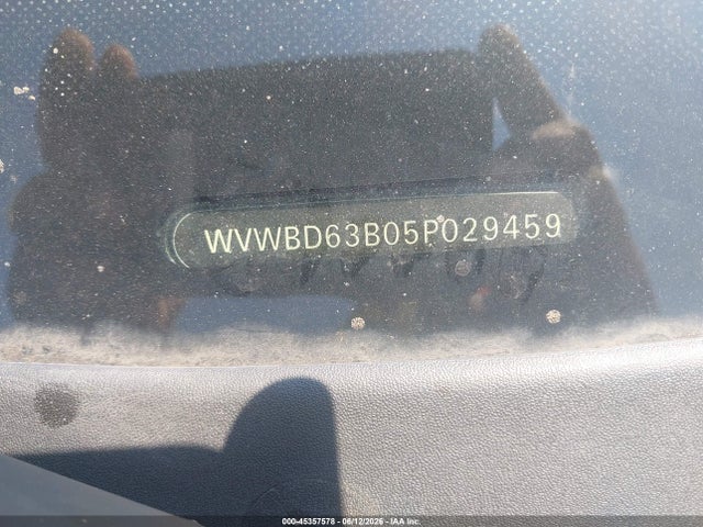2005 Volkswagen Passat Gls მანქანა იყიდება აუქციონზე, vin: WVWBD63B05P029459, აუქციონის ნომერი: 45357578