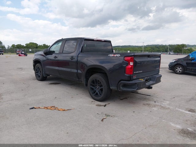 45357692 :رقم المزاد ، 1GCPDBEK2NZ605424 vin ، 2022 Chevrolet Silverado 1500 4wd  Short Bed Custom مزاد بيع