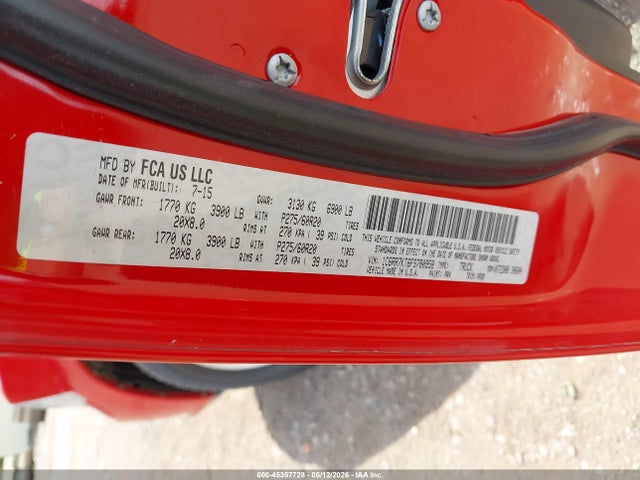 45357728 :رقم المزاد ، 1C6RR7KT6FS780958 vin ، 2015 Ram 1500 Express مزاد بيع