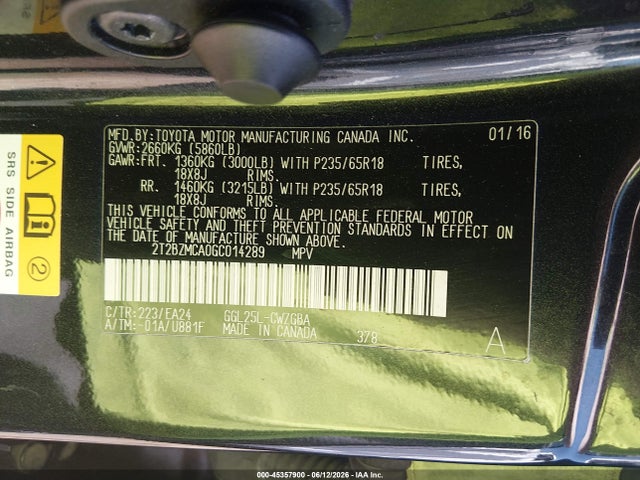 Lexus RX 350 2016 2T2BZMCA0GC014289 Image 9