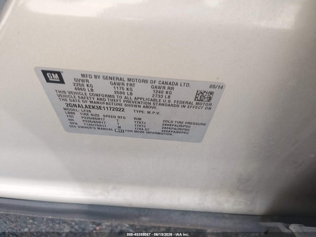 2GNALAEK3E1172022 Chevrolet EQUINOX LS