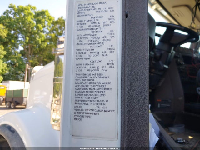 Aukcja sprzedaży 2022 International Hx, vin: 3HTDPAPT8NN453884, numer aukcji: 45358233