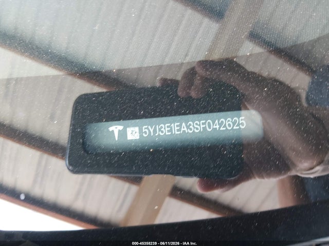 Продажа на аукционе авто 2025 Tesla Model 3 Long Range Rear-wheel Drive/standard Rear-wheel Drive, vin: 5YJ3E1EA3SF042625, номер лота: 45358239