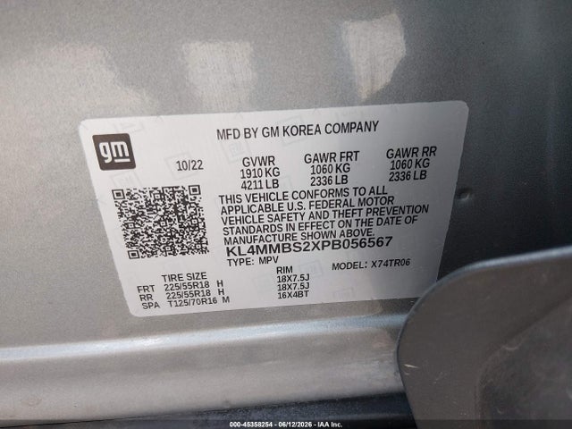 Aukcja sprzedaży 2023 Buick Encore Gx Preferred Fwd, vin: KL4MMBS2XPB056567, numer aukcji: 45358254